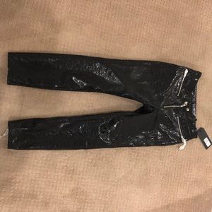 Rag and bone leather pants. Size 4. Never worn